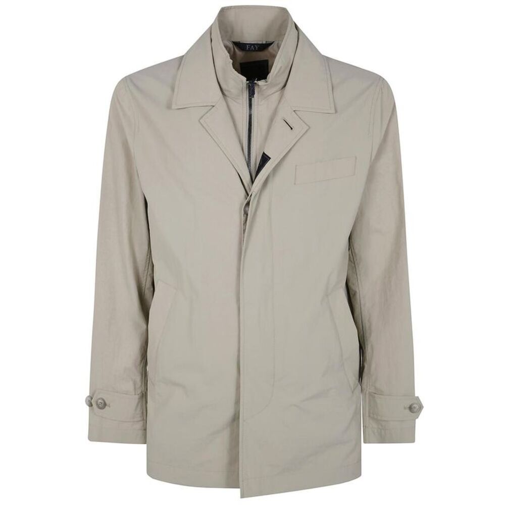 FAY Men's Trench Coat with Detachable Gilet Men GREY Outerwear